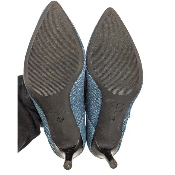 Betabrand Blue Patterned Mary Jane Pumps Size 7.5 - Picture 8 of 11